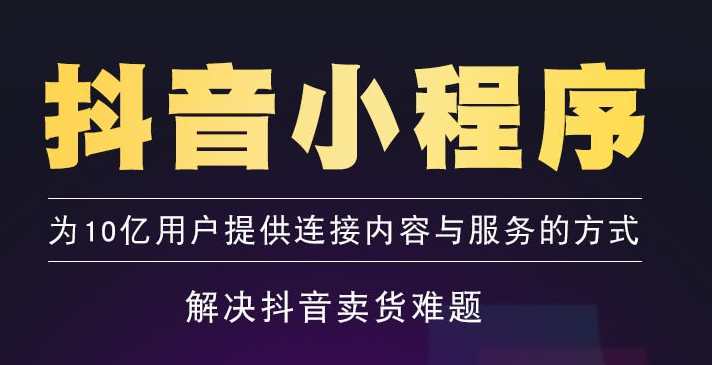 抖音小程序开发  开发小程序