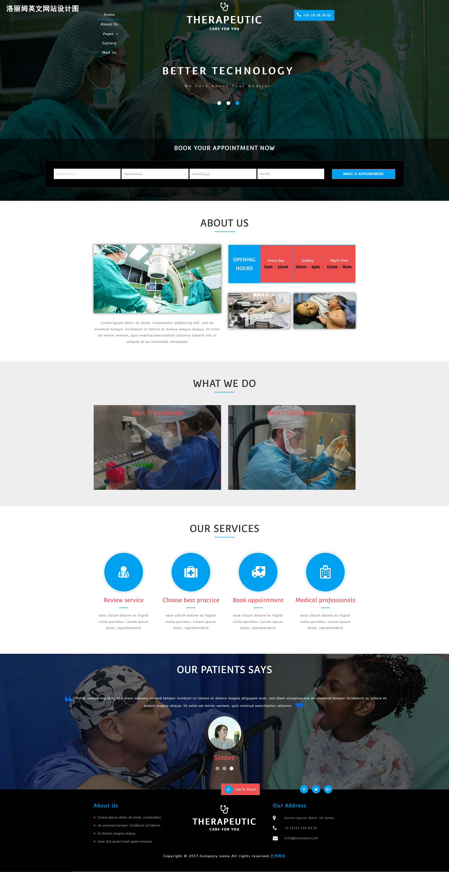 洛丽姆英文版 网站建设项目签约设计中