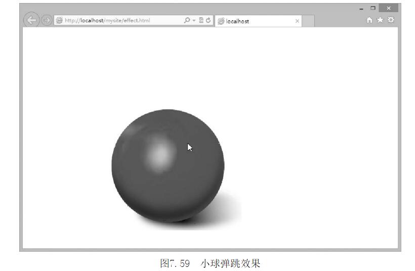 网站弹跳球效果设计